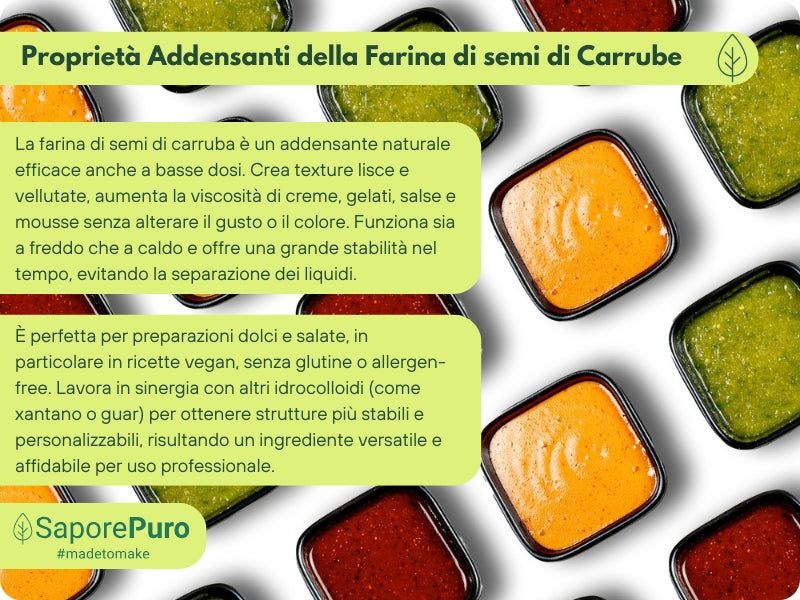Farina di Semi di Carrube (E410) - origine ITALIA - GelatoStore
