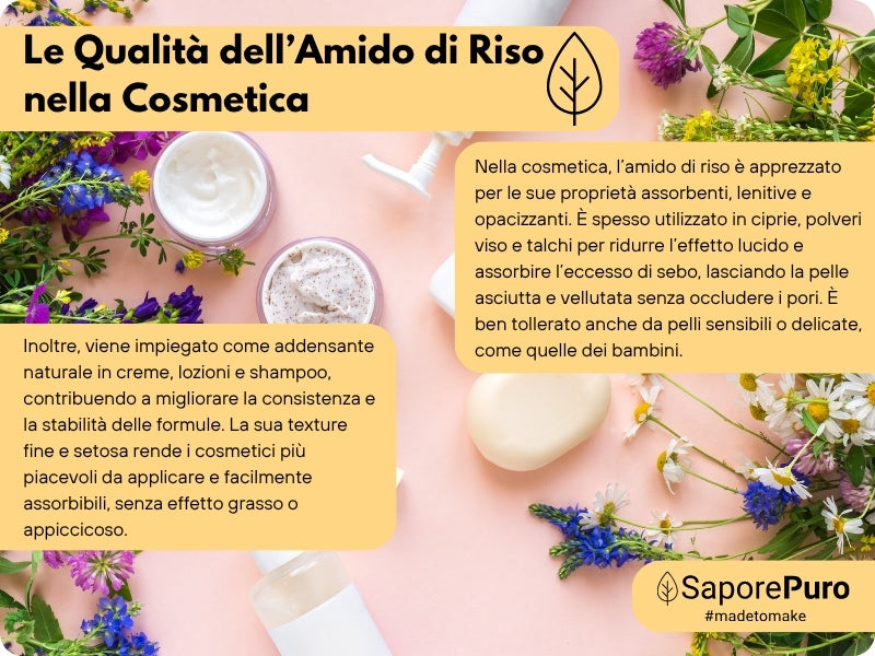 Amido di riso - Amido Nativo 100% Origine Italia - GelatoStore