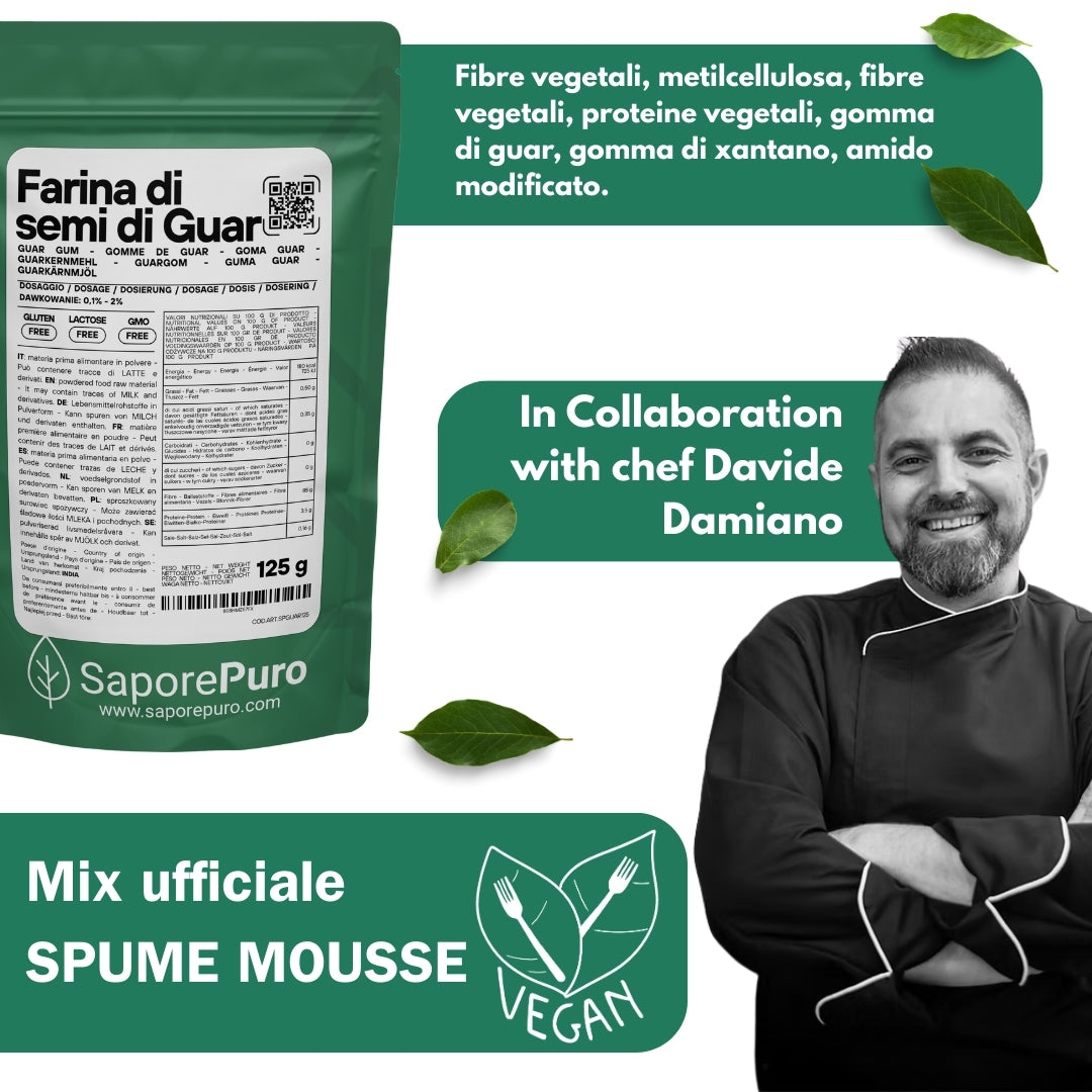 Spume Mousse – Mix per mousse e spume vegane professionali - 250g - GelatoStore