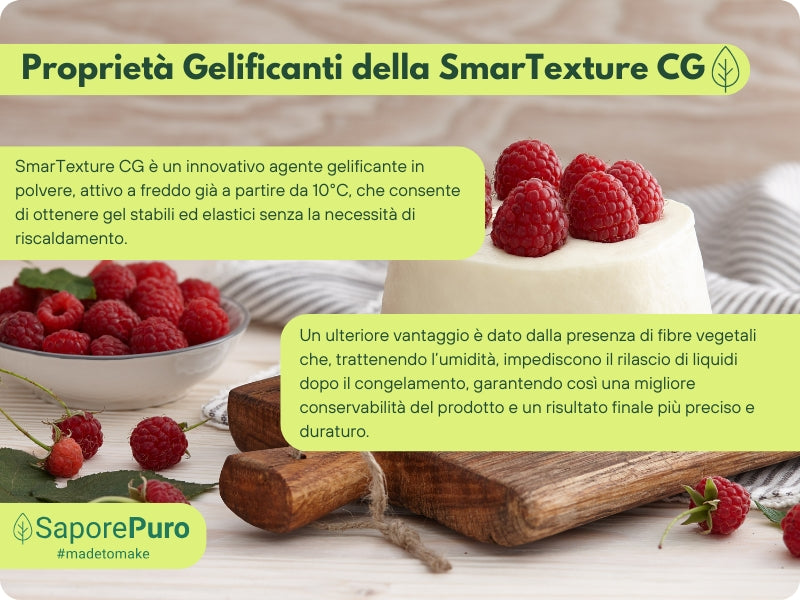 SmarTexture CG - Gelatina ad azione istantanea, uso a freddo, con fibre strutturanti - Attivazione a freddo - GelatoStore