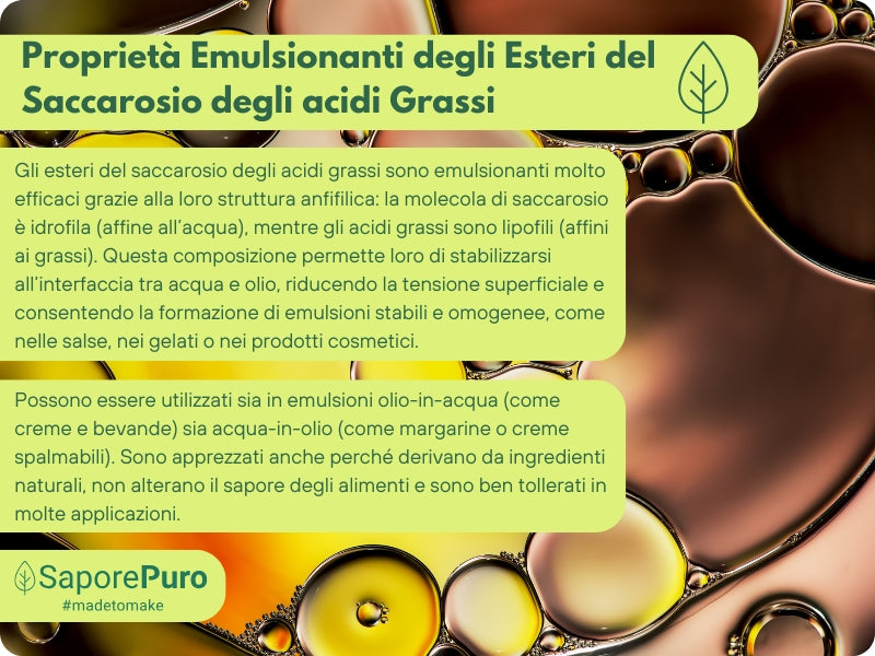 Esteri del Saccarosio - Sucresteri - E473 - GelatoStore