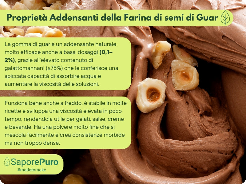 Farina di Semi di Guar (E412)  - Origine India - Confezionato in Italia - GelatoStore