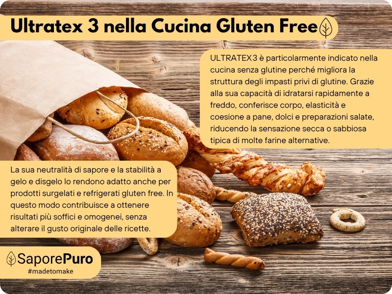 ULTRATEX 3  - Amido modificato da Tapioca - Uso Caldo e Freddo - SaporePuro