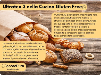 ULTRATEX 3  - Amido modificato da Tapioca - Uso Caldo e Freddo - SaporePuro