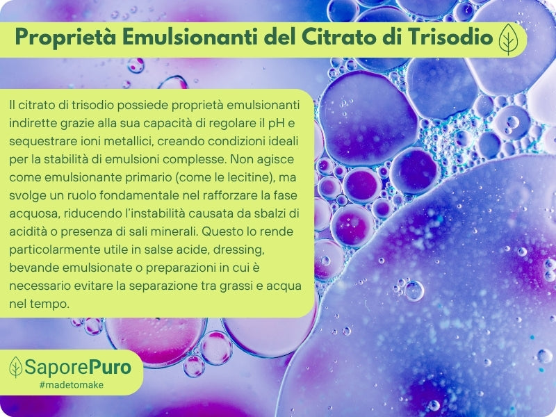 Citrato di Trisodio - E331iii - Regolatore di acidità alimentare - GelatoStore