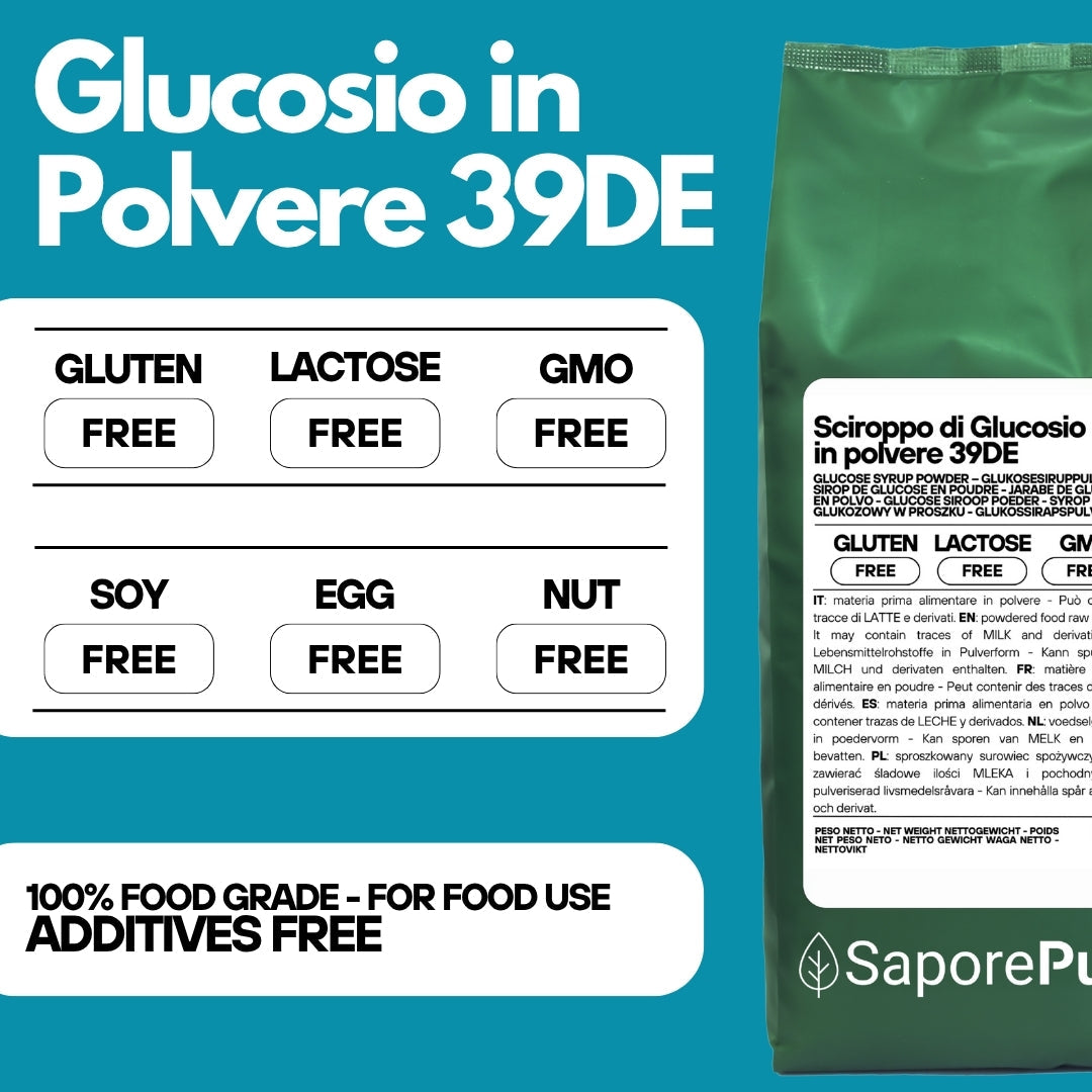 Sciroppo di glucosio in polvere 38-39DE - 1 kg - GelatoStore