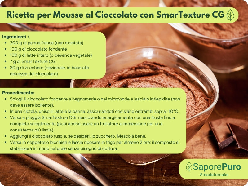 SmarTexture CG - Gelatina ad azione istantanea, uso a freddo, con fibre strutturanti - Attivazione a freddo - GelatoStore