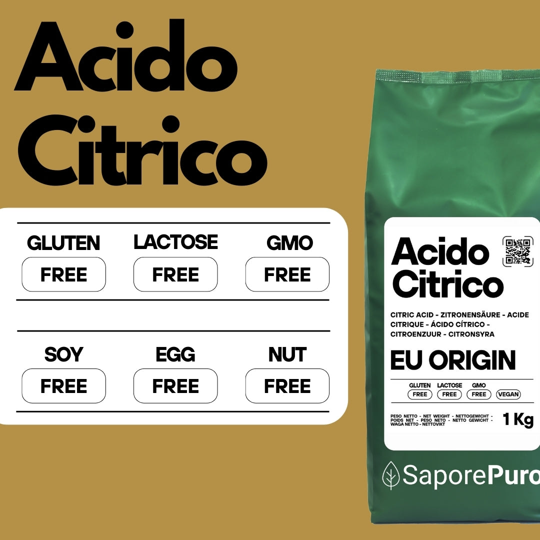 Acido Citrico - Cockatail, Vino, Pulizie, Enologia - Made in EU - GelatoStore