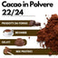 Cacao in Polvere 22-24% di Materia Grassa - Origine Olanda - Gusto deciso e sapore intenso - GelatoStore