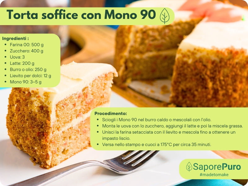 Mono90 - Mono e Digliceridi degli Acidi Grassi - E471 - GelatoStore