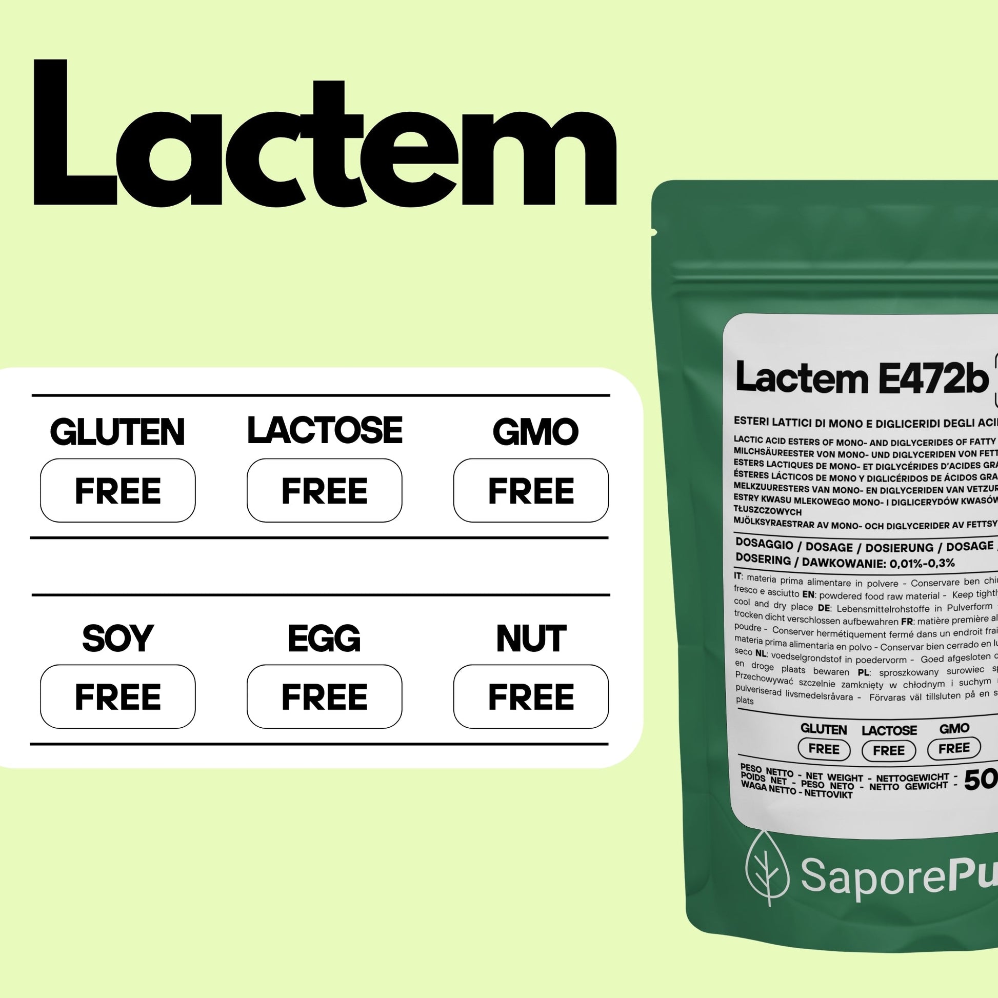 E472b Lactem (Latticem) – Emulsionante Professionale per Gelato e Panificazione - GelatoStore