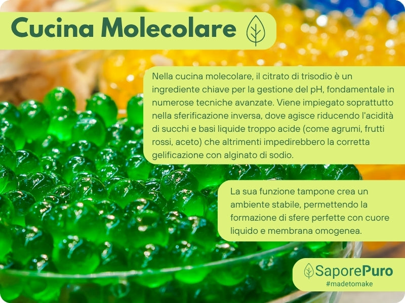 Citrato di Trisodio - E331iii - Regolatore di acidità alimentare - GelatoStore