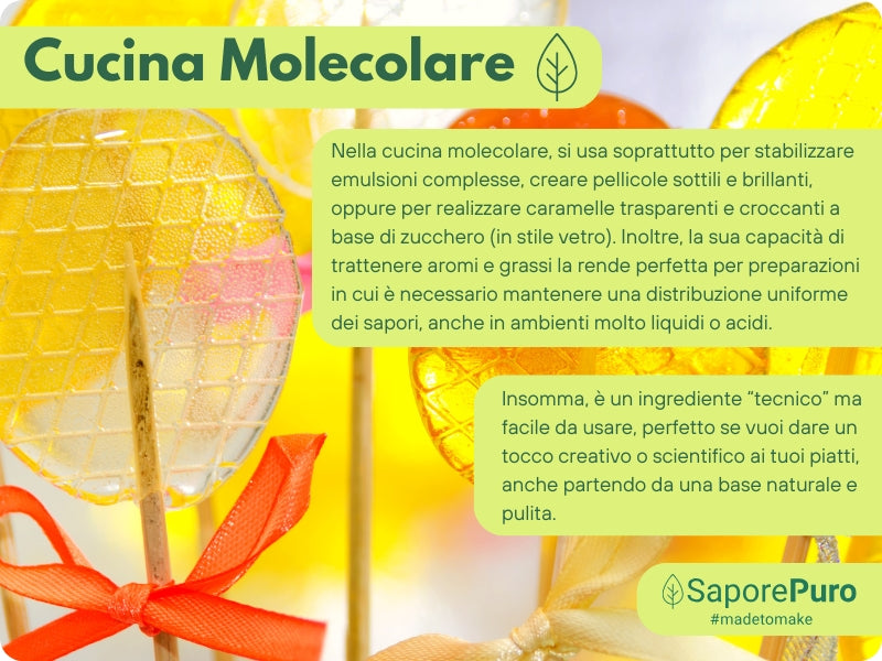 Gomma arabica in polvere - (E414) - Confezionato in Italia - GelatoStore