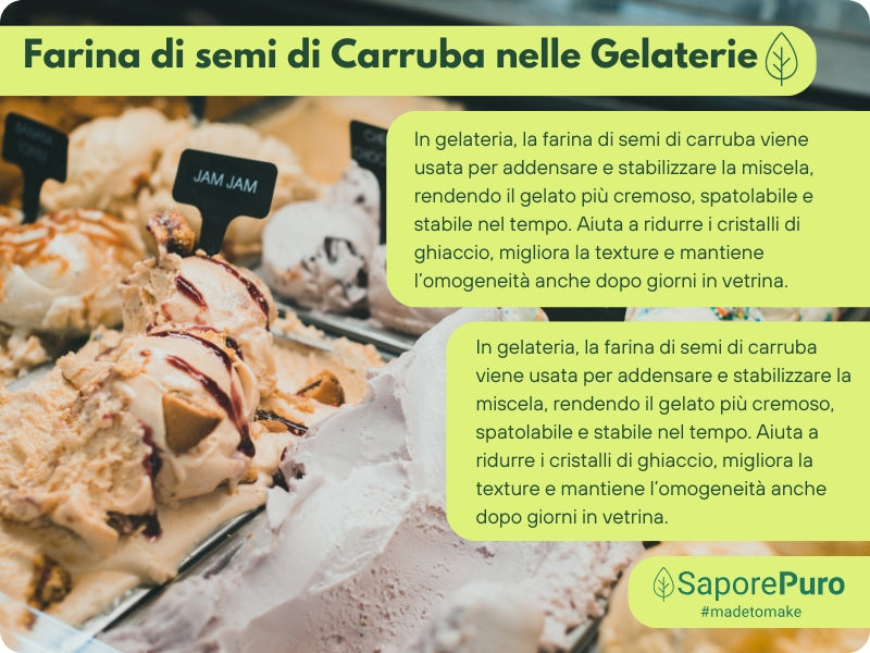 Farina di Semi di Carrube (E410) - origine ITALIA - GelatoStore