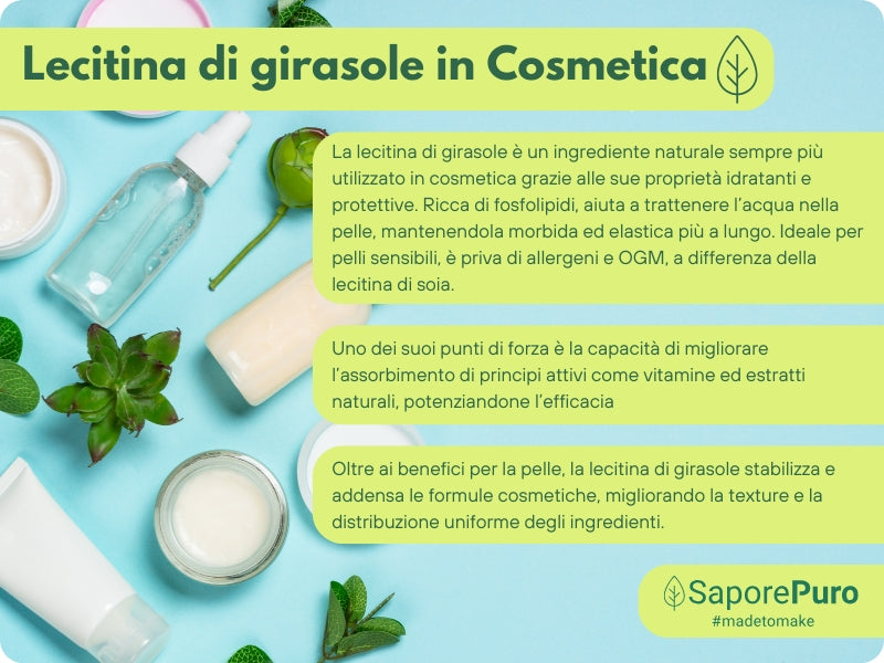 Lecitina di Girasole E322 - De-Oleata - Alternativa alla Soia - GelatoStore