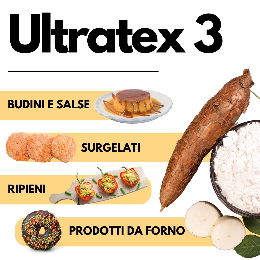ULTRATEX 3  - Amido modificato da Tapioca - Uso Caldo e Freddo - SaporePuro