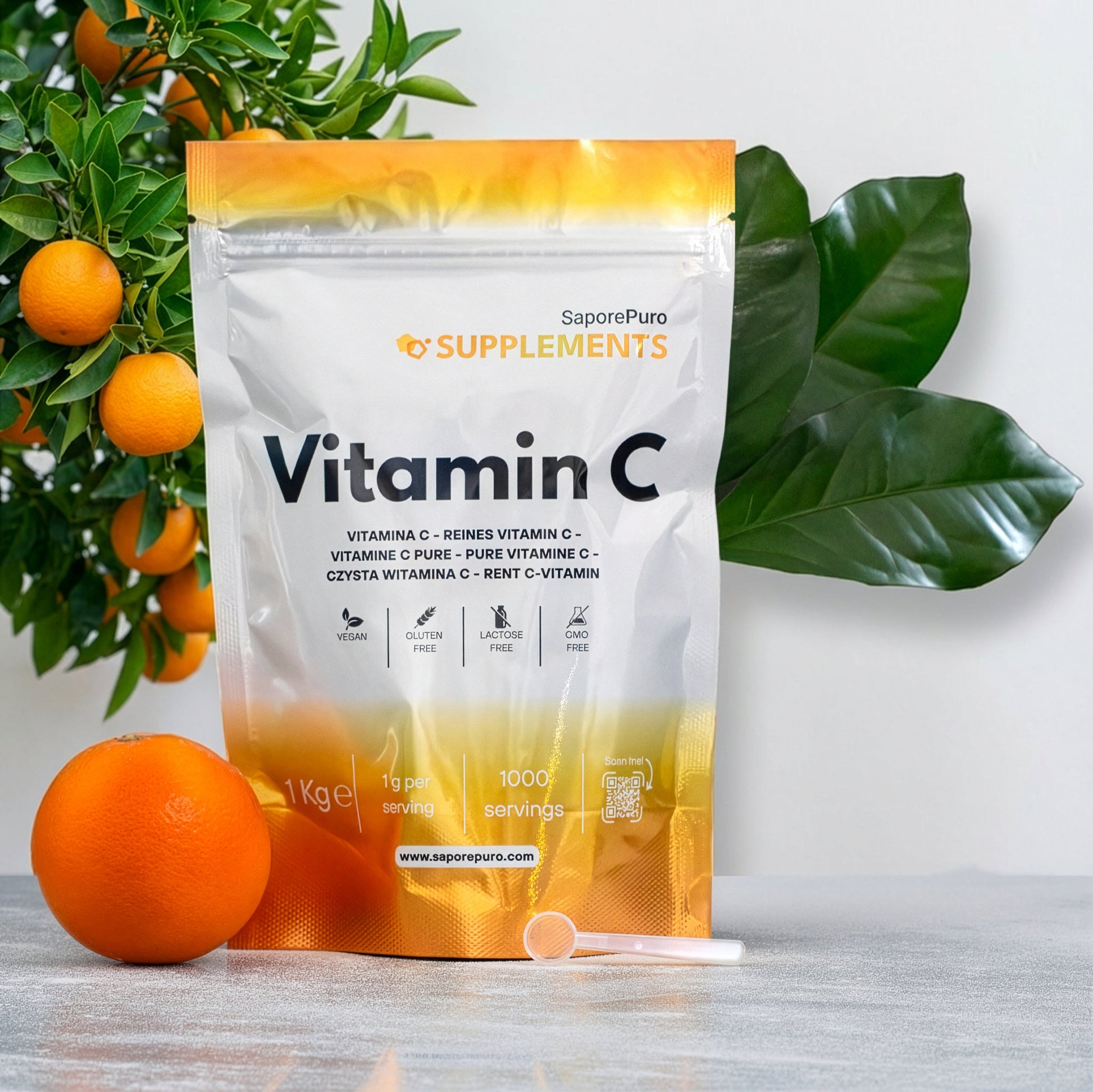 Vitamin C - Acido Ascorbico Puro - Integratore Alimentare - SUPPLEMENTS - GelatoStore