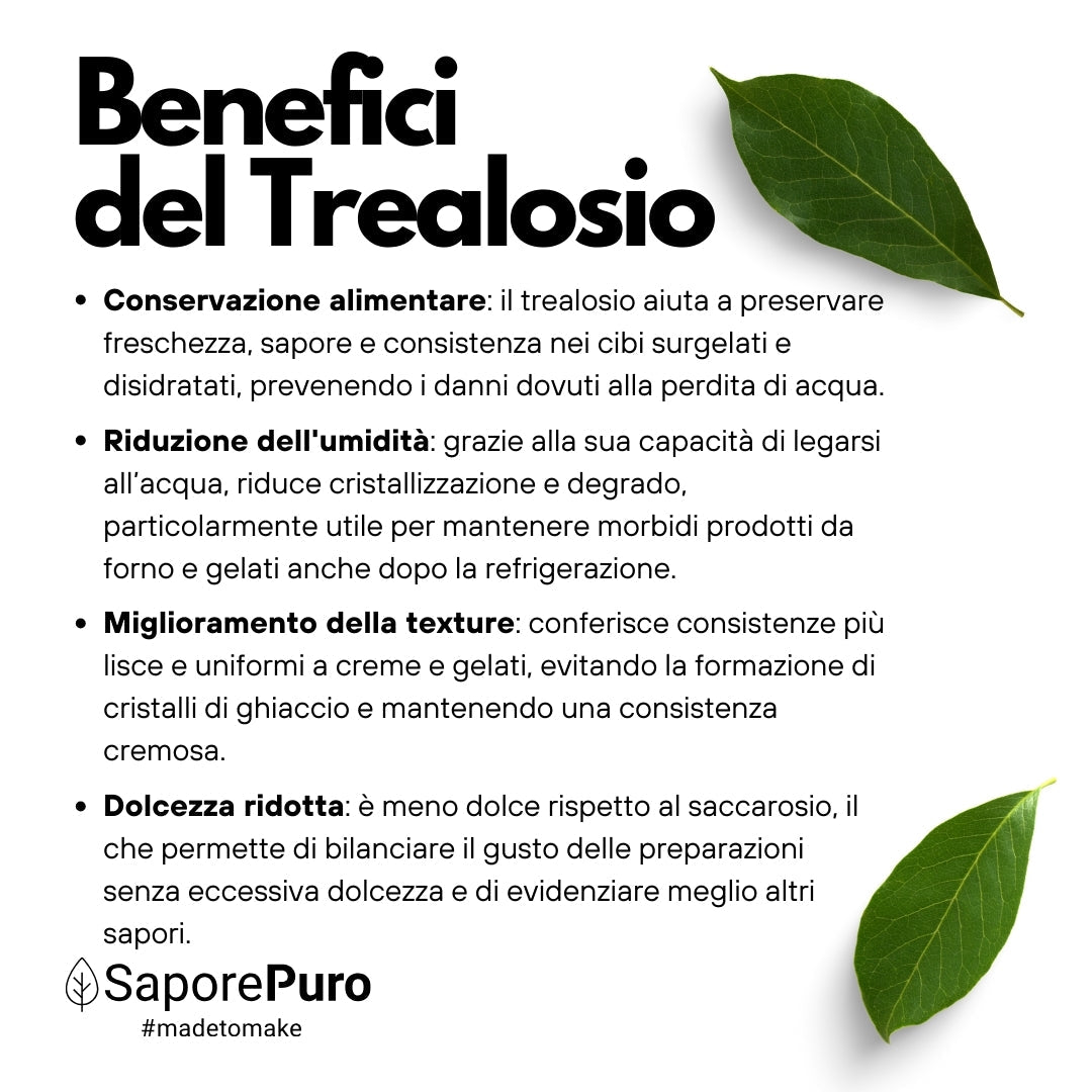 Trealosio - Zucchero Naturale - Origine extra E.U. - SaporePuro