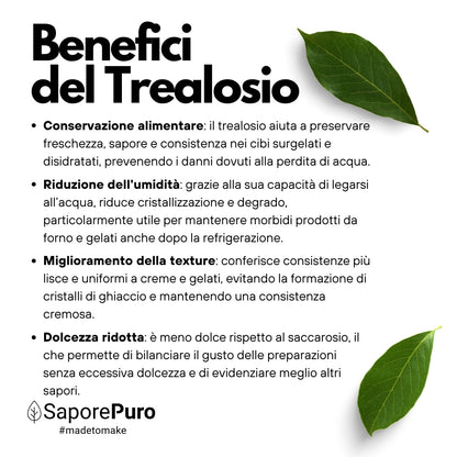 Trealosio - Zucchero Naturale - Origine extra E.U. - SaporePuro