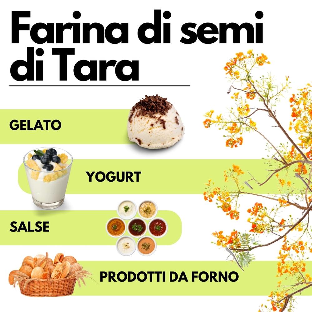 Farina di Semi di Tara - Gomma di Tara - Origine Perù - E417 - Confezionato in Italia