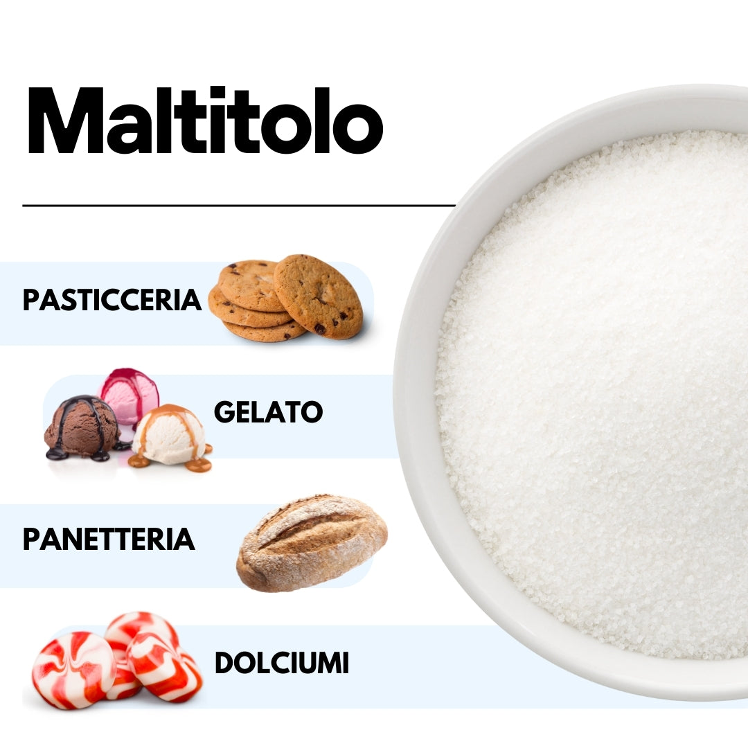 Maltitolo in polvere  - Confezionato in Italia - GelatoStore
