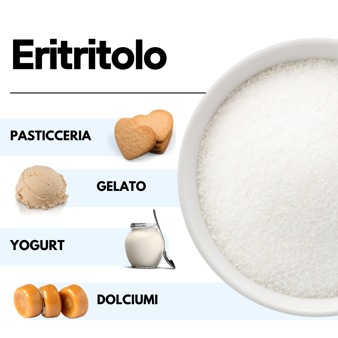 Eritritolo - Origine Francia - Dolcificante Naturale Zero Calorie - GelatoStore