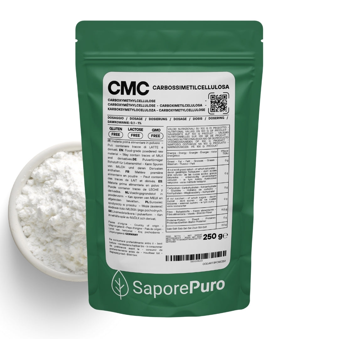 Carbossimetilcellulosa - CMC - E466 - GelatoStore