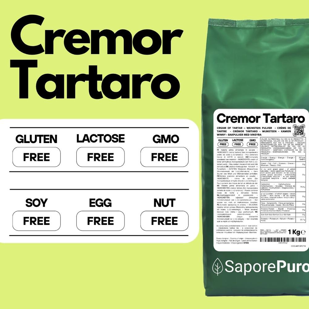 Cremor Tartaro - E336i - Agente lievitante e stabilizzante