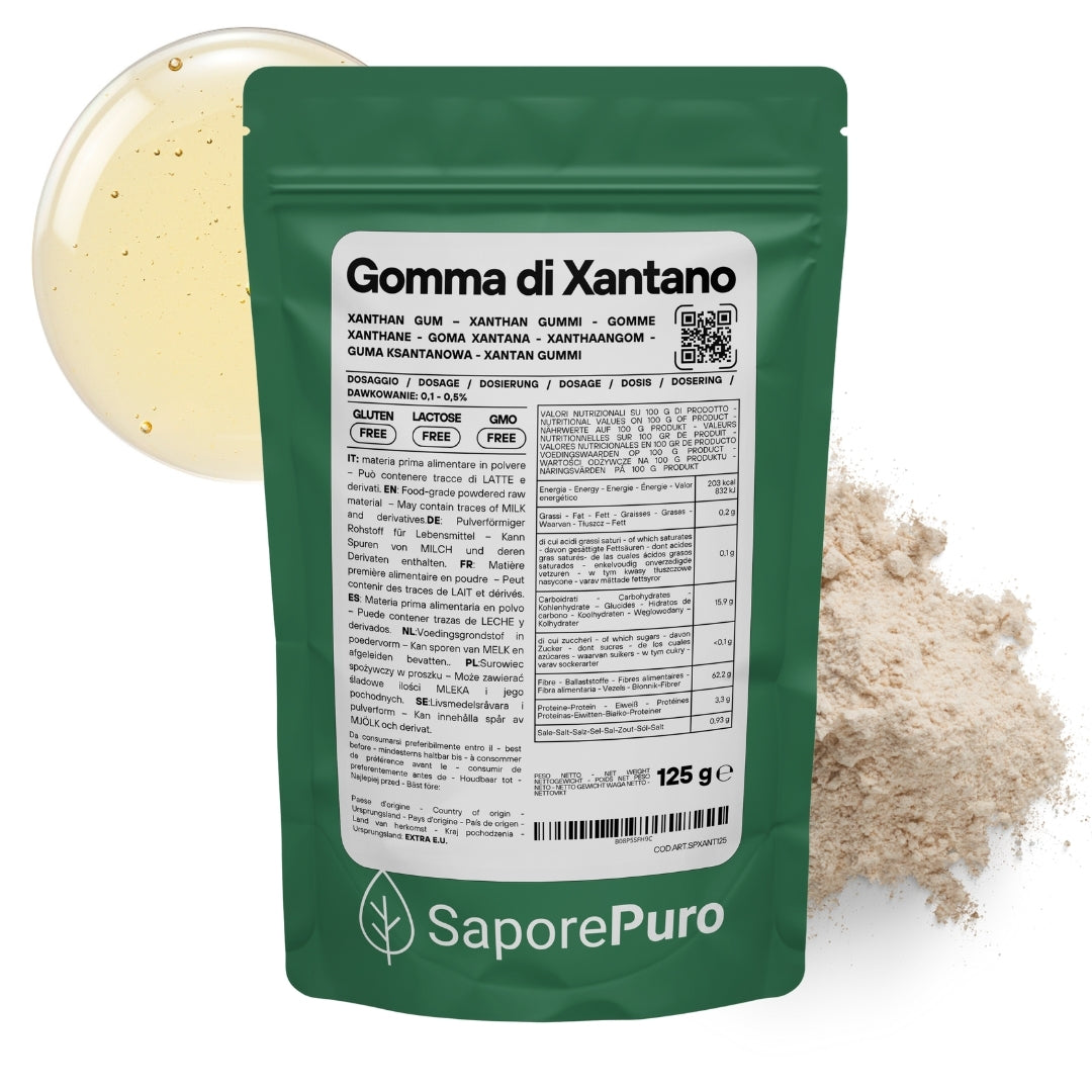 Gomma di Xantano - E415 -  Confezionato in Italia - GelatoStore