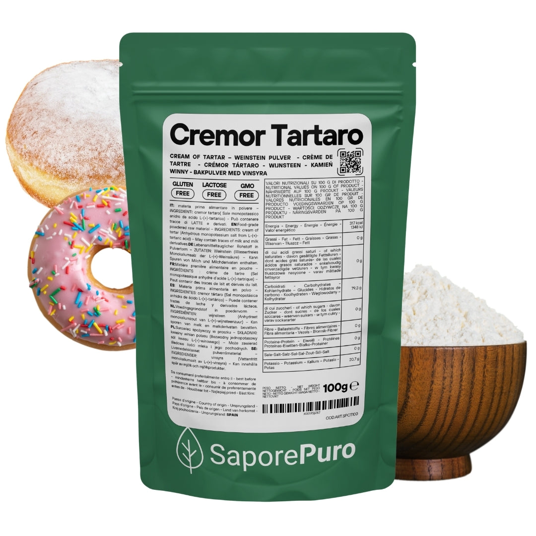 Cremor Tartaro - E336i - Agente lievitante e stabilizzante - GelatoStore