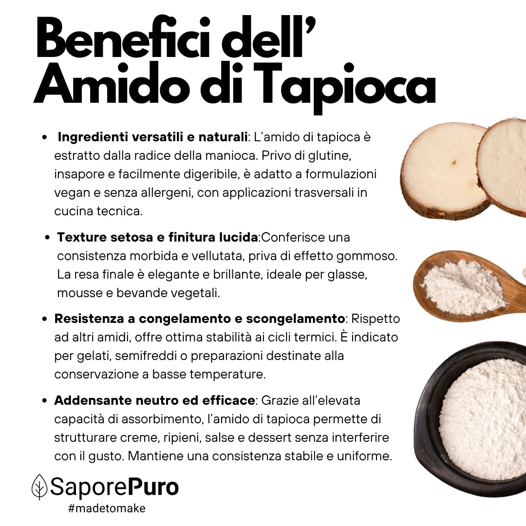 Amido di Tapioca Nativo SaporePuro: Scopri il Segreto di una Cucina Perfetta! - GelatoStore
