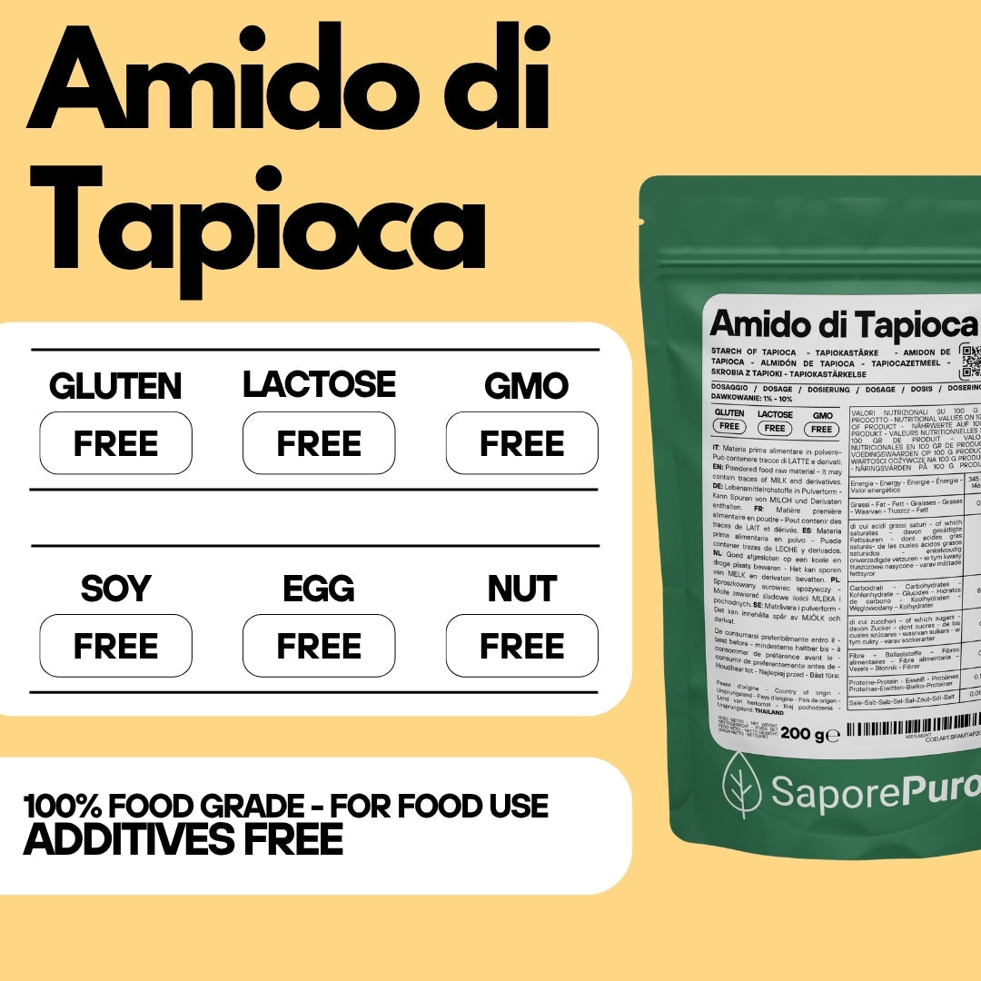 Amido di Tapioca Nativo SaporePuro: Scopri il Segreto di una Cucina Perfetta! - GelatoStore