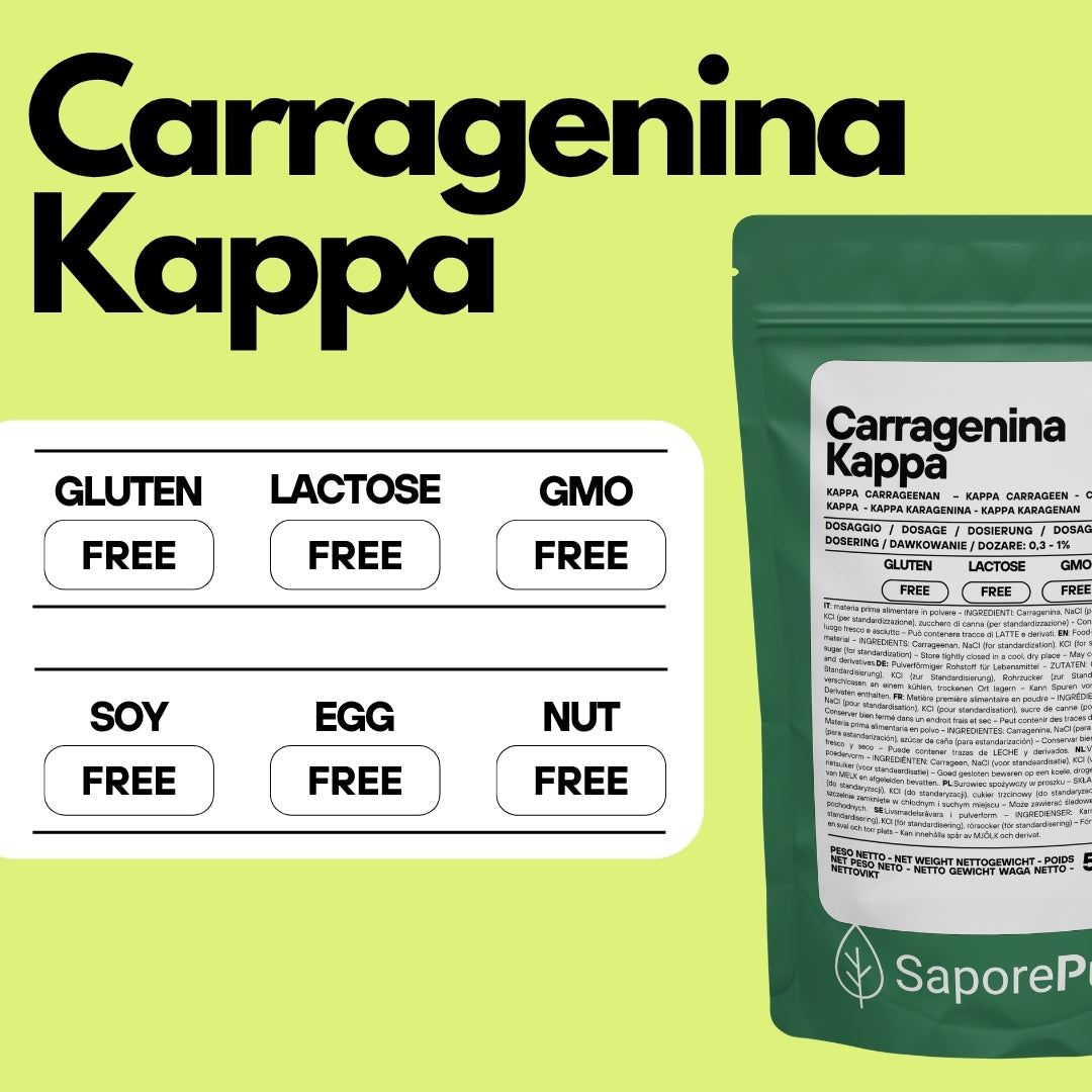 Carragenina Kappa (E407) - Confezionato in Italia - GelatoStore