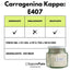 Carragenina Kappa (E407) - Confezionato in Italia - GelatoStore