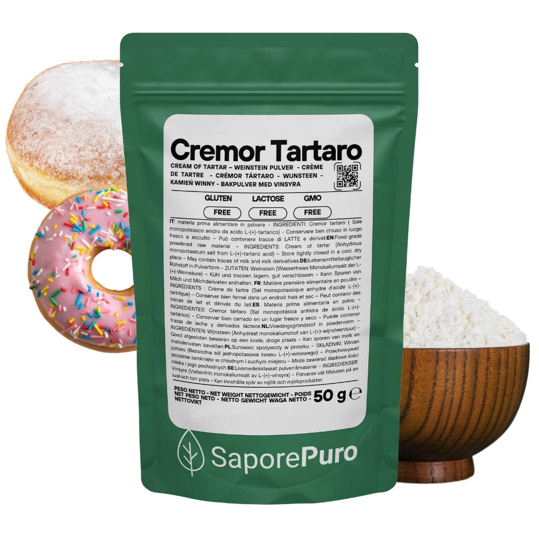 Cremor Tartaro - E336i - Agente lievitante e stabilizzante - GelatoStore
