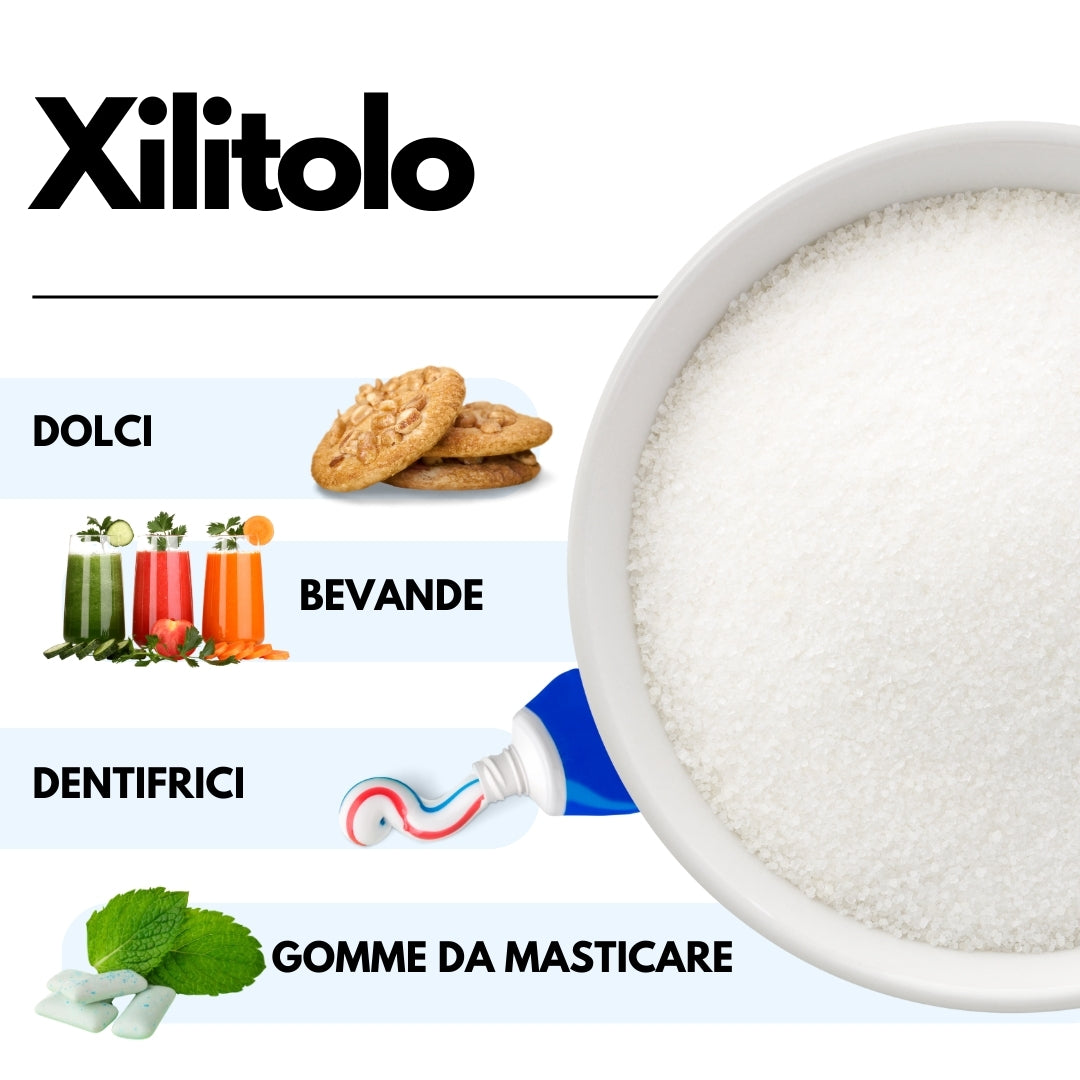 Xilitolo  - Dolcificante Naturale con meno Calorie - Origine Extra E.U.