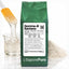 Gomma di xantano E415 di SaporePuro, confezionata in Italia, mostrata in immagine con confezione e ingredienti naturali