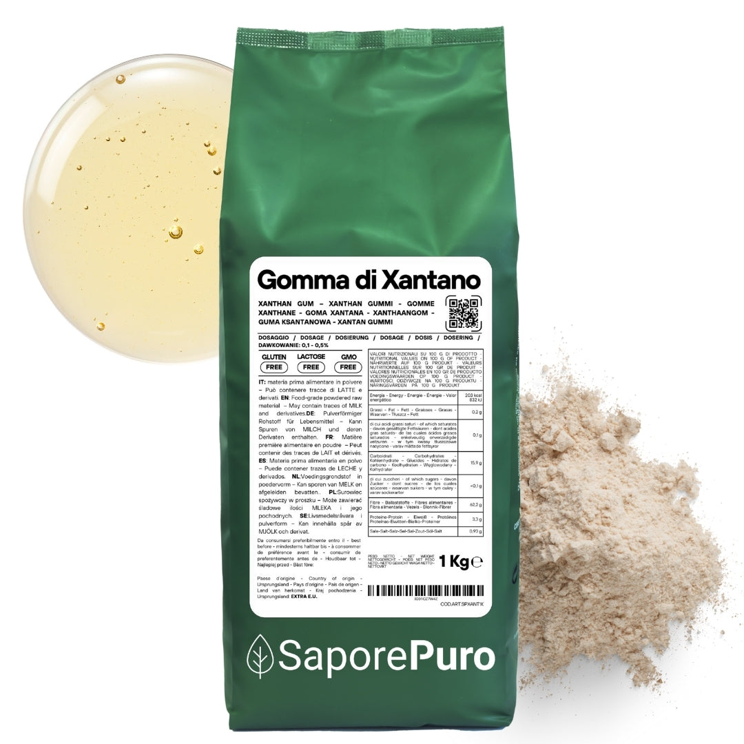 Gomma di Xantano - E415 -  Confezionato in Italia - GelatoStore