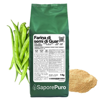 Farina di Semi di Guar (E412)  - Origine India - Confezionato in Italia