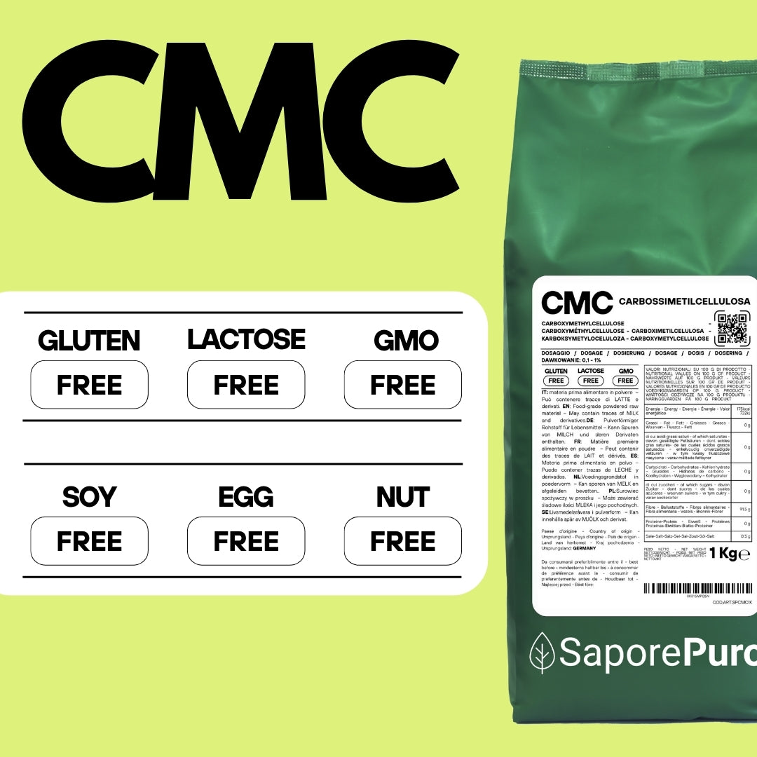 Carbossimetilcellulosa - CMC - E466 - GelatoStore