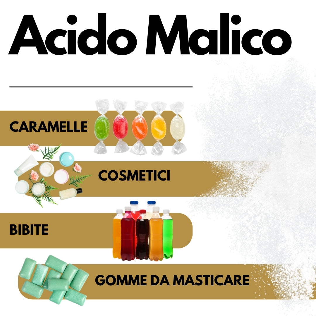 Acido Malico Premium - Made in Italy - Ingrediente Professionale per Mixology e Enologia - GelatoStore