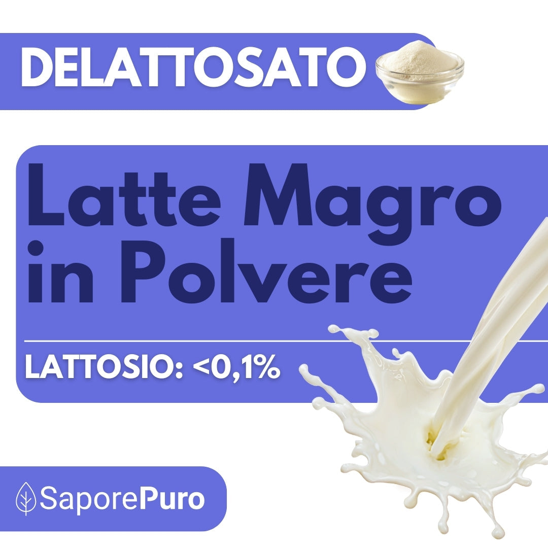 Latte Magro in Polvere DELATTOSATO -  Latte in Polvere senza lattosio per Gelati e cucina. - GelatoStore