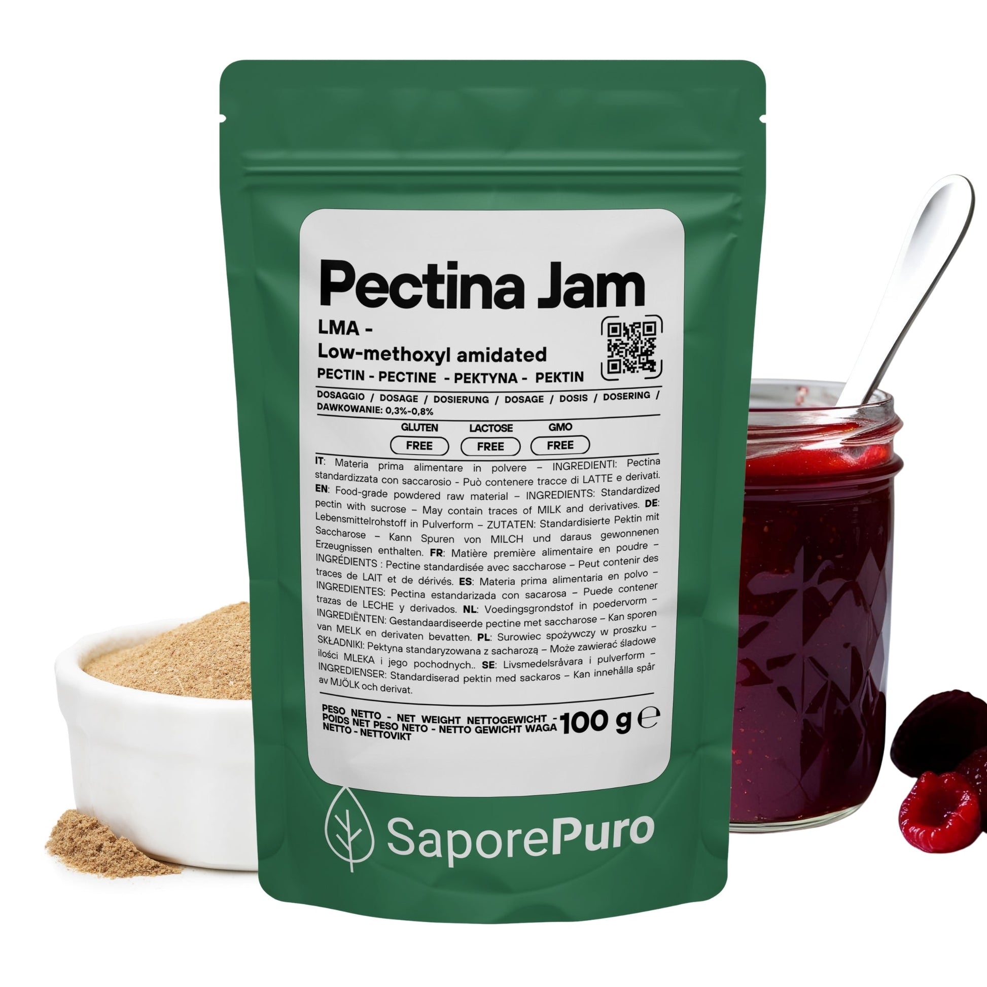 Pectina Jam - Basso Metossile E440ii - Marmellate e Gelatine Perfette - GelatoStore