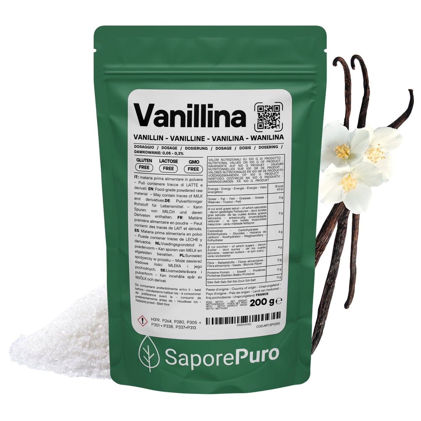Vanillina Pura - Aroma intenso e persistente - GelatoStore