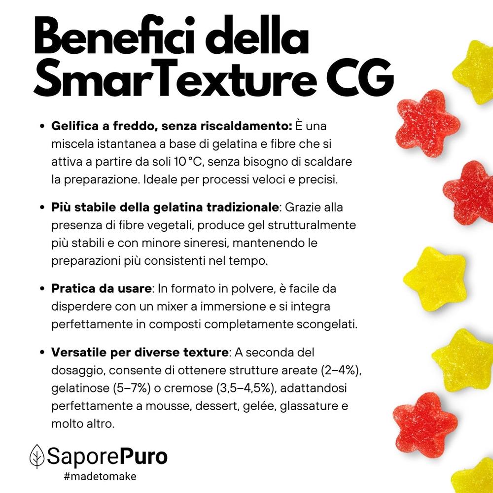 SmarTexture CG - Gelatina ad azione istantanea, uso a freddo, con fibre strutturanti - Attivazione a freddo