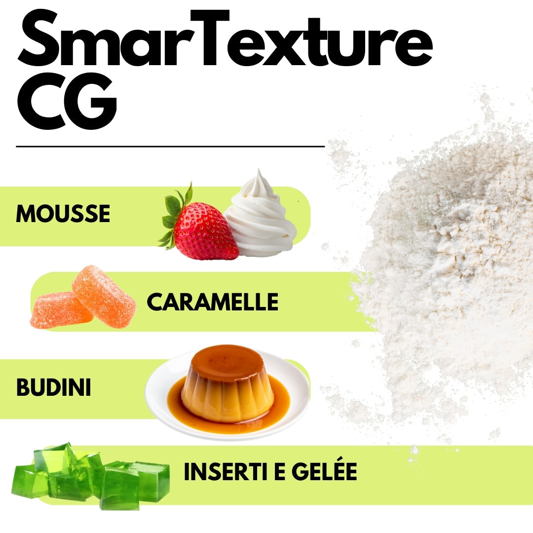 SmarTexture CG - Gelatina ad azione istantanea, uso a freddo, con fibre strutturanti - Attivazione a freddo - GelatoStore