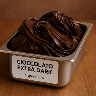 Cioccolato Extra Dark – Base Pronta per Gelato Fondente Vegan - 1,6kg