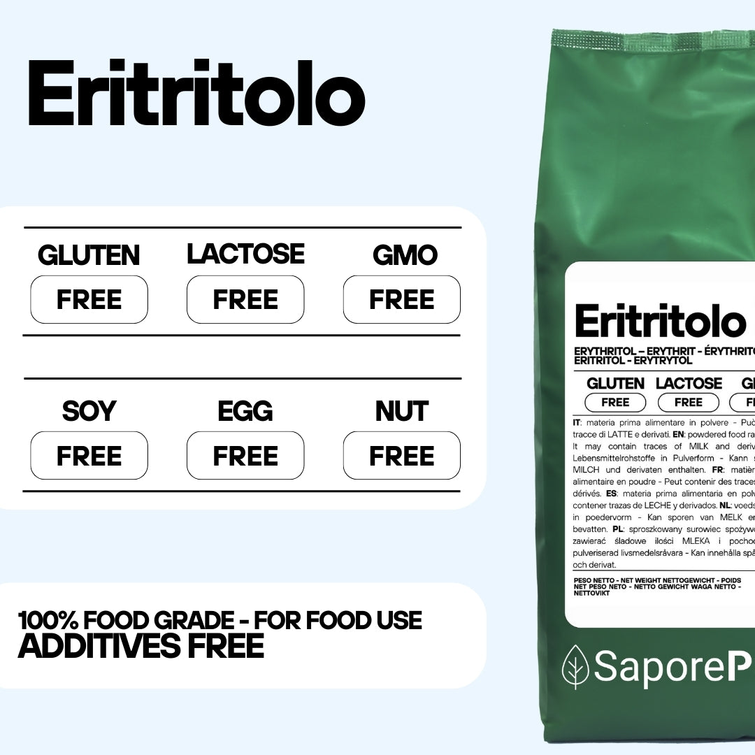 Eritritolo - Alternativa allo Zucchero -  origine FRANCIA - Dolcificante 0kcal