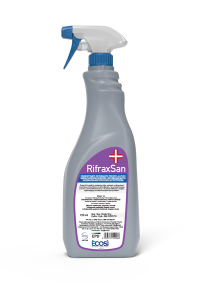 RIFRAXSAN Disinfettante Detergente Profumato con Trigger – Pronto all'Uso 750ml