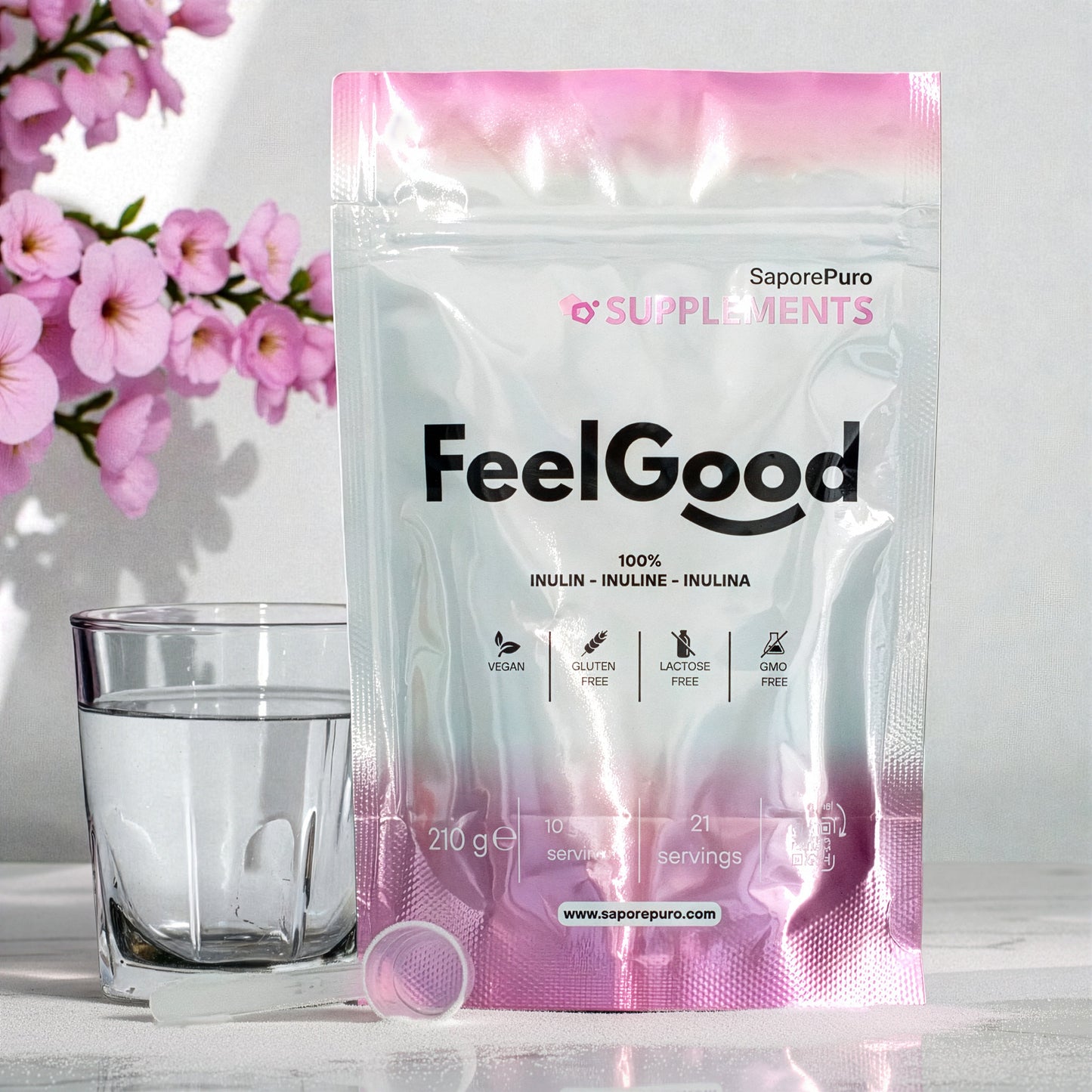 FeelGood - Inulina - Integratore Alimentare di fibre - SUPPLEMENTS - GelatoStore
